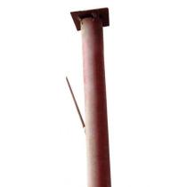 Столб заборный диам.51мм. 2,4 м. с крюками окрашенный