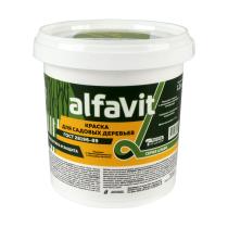 Краска для садовых деревьев Alfavit серия Альфа, белая, 1,2 кг