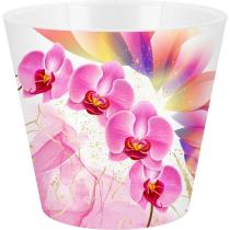Горшок для цветов InGreen London Orchid Deco D160 мм, 1,6 л с дренажной вставкой, розовая 66-2669