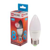 Лампа светодиодная LED-СВЕЧА-VC 8Вт 230В Е14 4000К IN HOME
