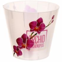 Горшок для цветов Фиджи Орхид Деко д.160  1,6л  розовая орхидея 07-658