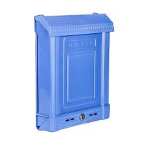 Ящик почтовый с замком синий