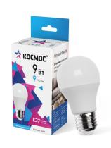 Лампа светодиодная КОСМОС LED-A55 9W  4500K  E27