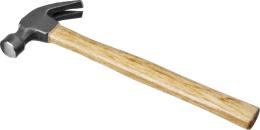 Молоток-гвоздодер с деревянной ручкой 450 г. ПОЛИТЕХ