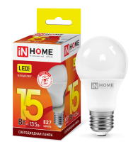 Лампа светодиодная LED-A60-VC 10Вт 230В Е27 4000К IN HOME